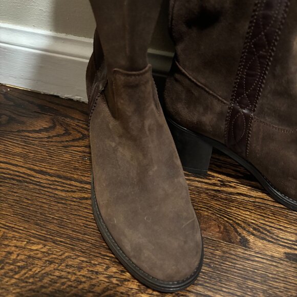 Brown leather boots SZ: 40 / US 9 Made in Spain - Picture 7 of 16